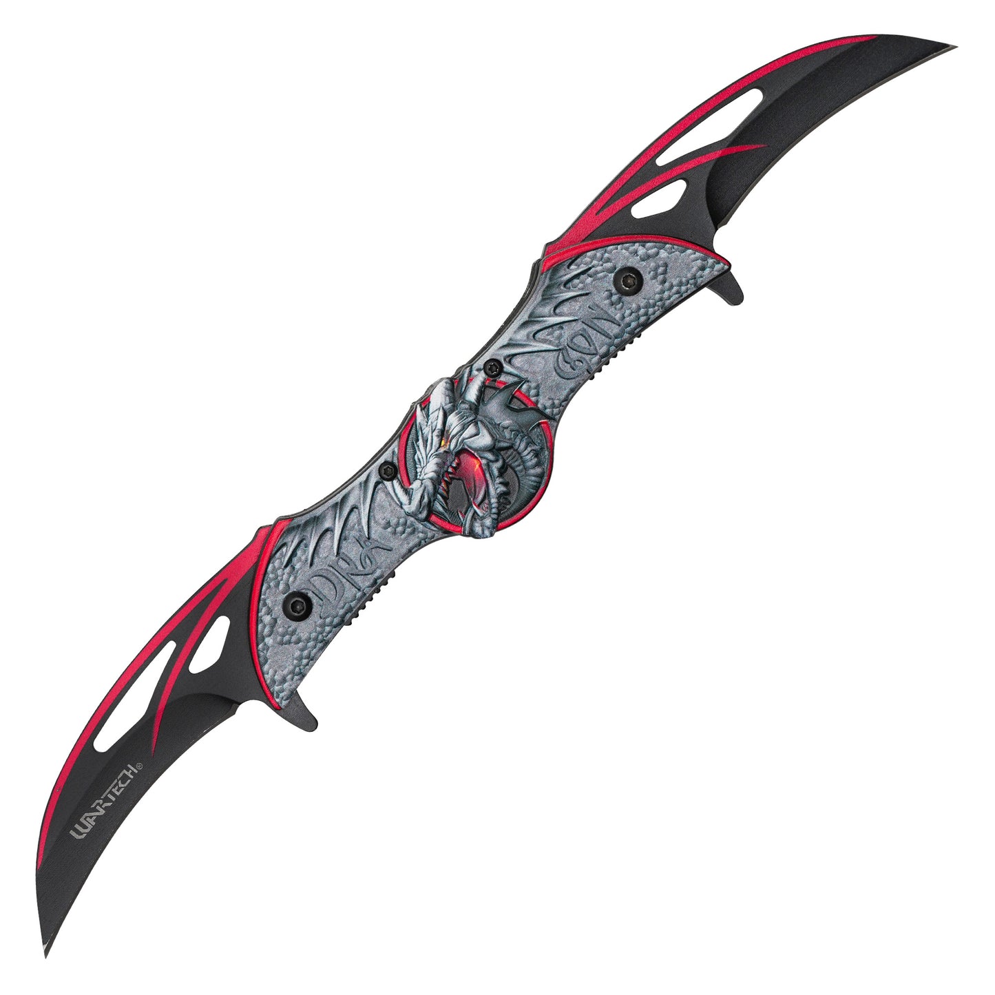 Wartech - 10.5” Red Dragon | Spring Assisted Pocket Knife