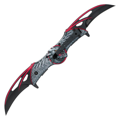 Wartech - 10.5” Red Dragon | Spring Assisted Pocket Knife