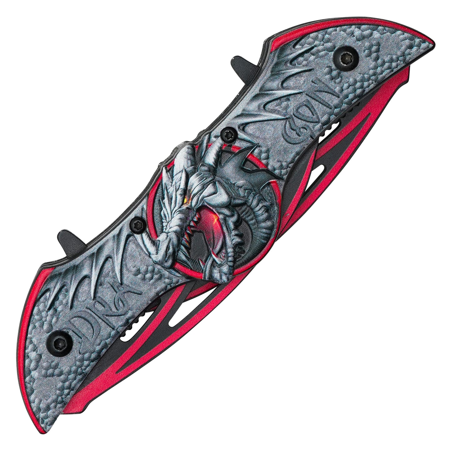 Wartech - 10.5” Red Dragon | Spring Assisted Pocket Knife