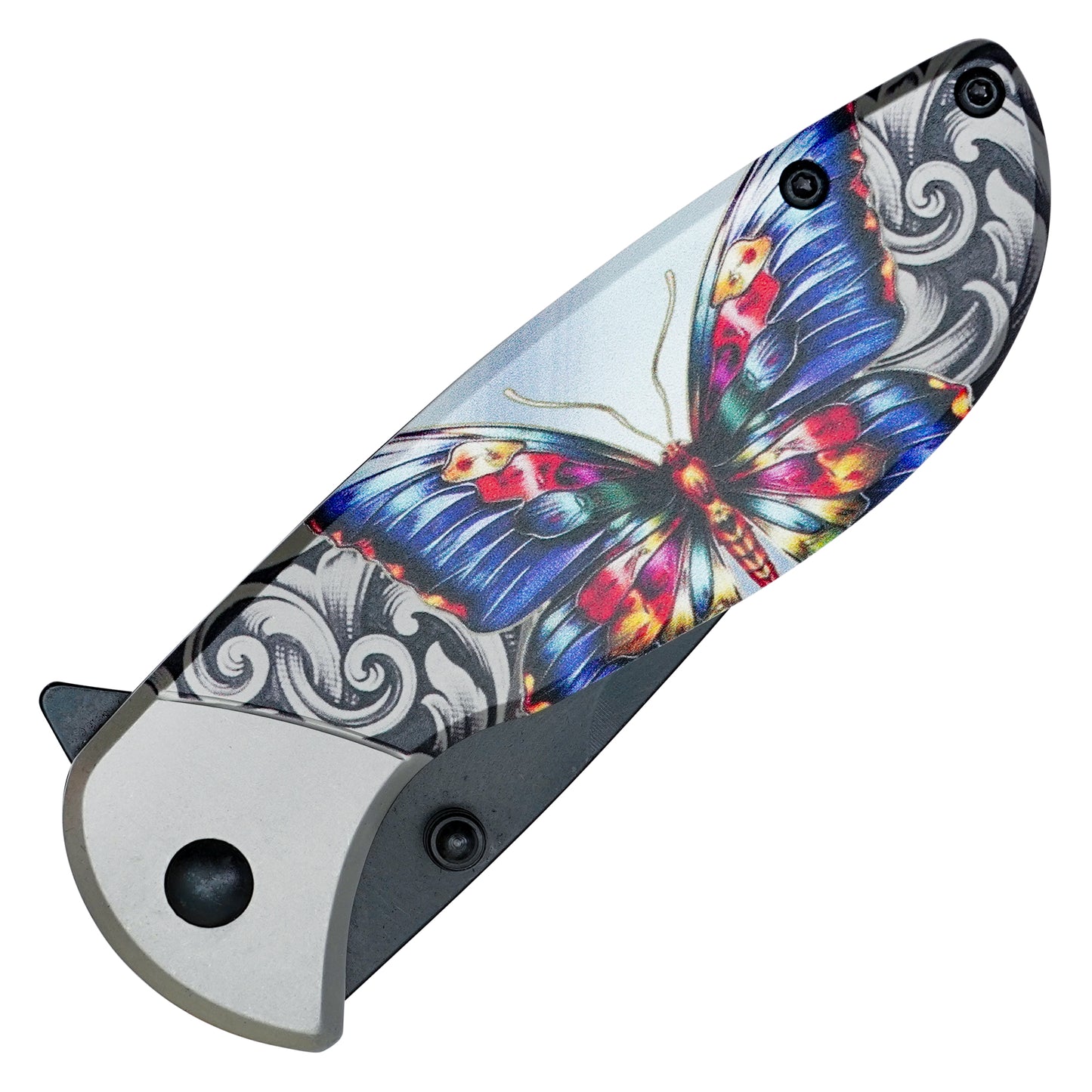 Wartech - 7” Black Butterfly | Spring Assisted Pocket Knife