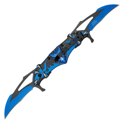 Wartech - 11" Blue Dragon | Spring Assisted Pocket Knife