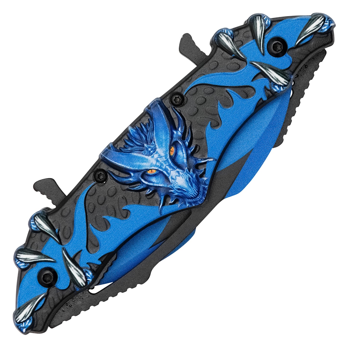 Wartech - 11" Blue Dragon | Spring Assisted Pocket Knife