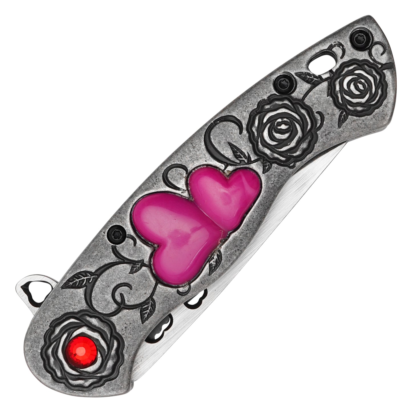 Wartech - 7" Stonewashed Love | Spring Assisted Pocket Knife