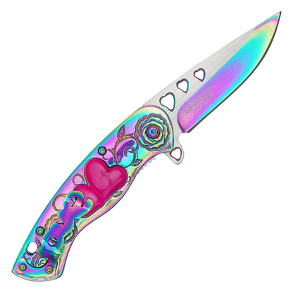 Wartech - 7" Rainbow Love | Spring Assisted Pocket Knife