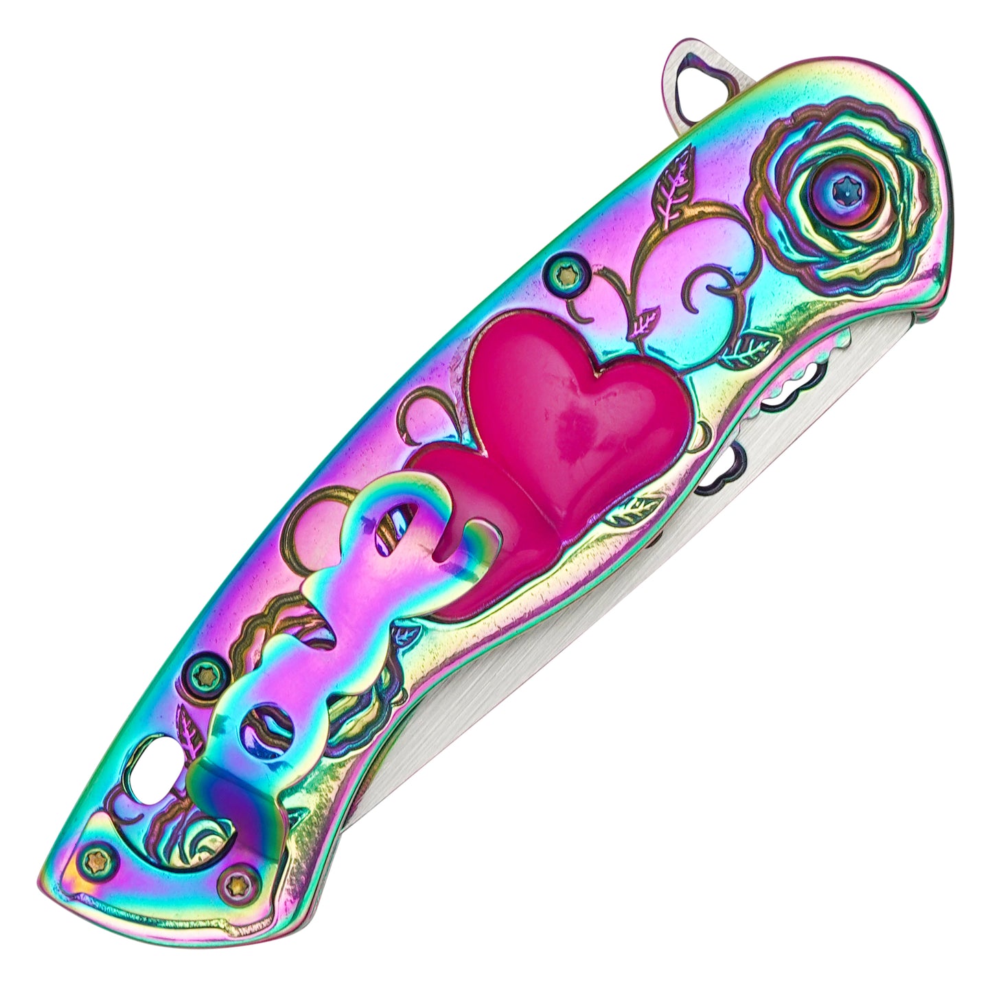 Wartech - 7" Rainbow Love | Spring Assisted Pocket Knife