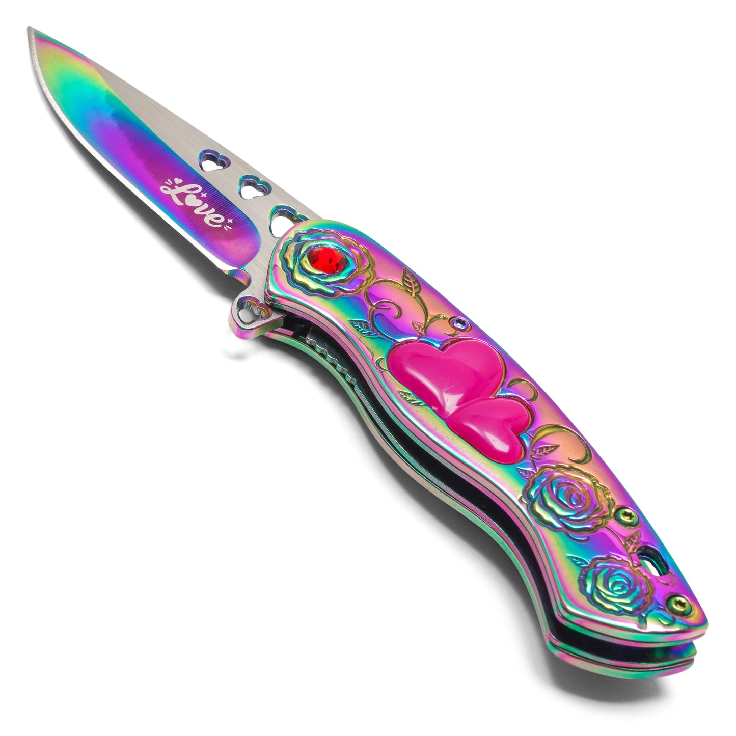 Wartech - 7" Rainbow Love | Spring Assisted Pocket Knife