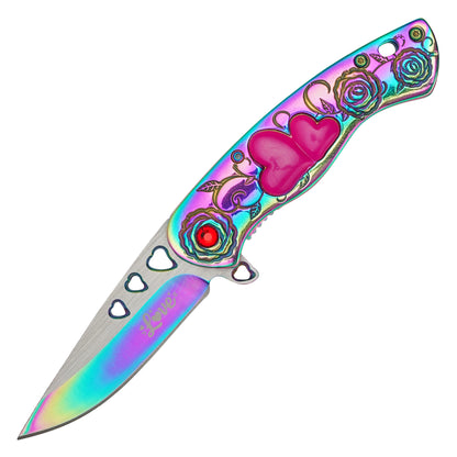 Wartech - 7" Rainbow Love | Spring Assisted Pocket Knife