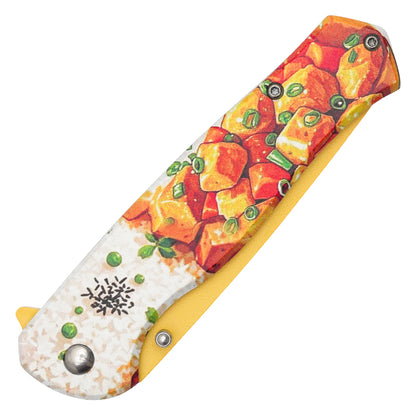 Wartech - 8" Rice & Curry | Spring Assisted Pocket Knife