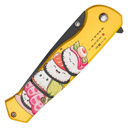 Wartech - 8" Sushi Roll | Spring Assisted Pocket Knife