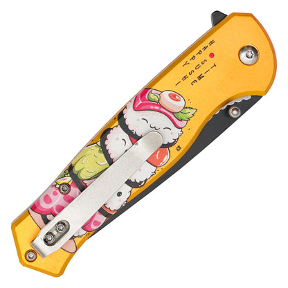 Wartech - 8" Sushi Roll | Spring Assisted Pocket Knife