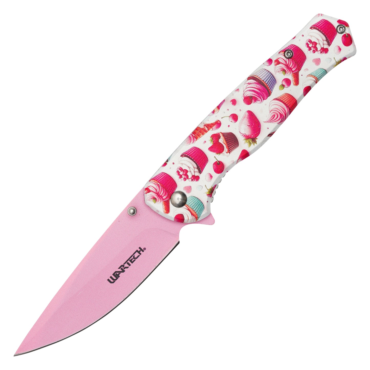 Wartech - 8" Strawberry Cupcake | Spring Assisted Pocket Knife