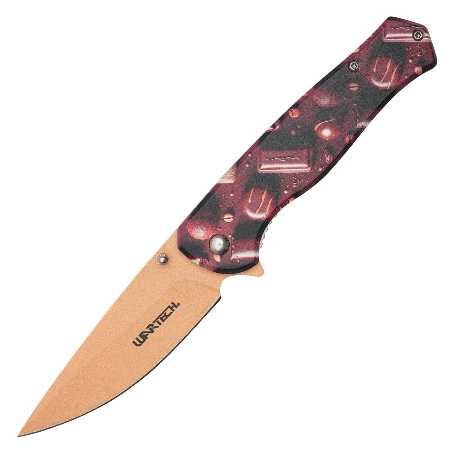 Wartech - 8" Chocolate Delights | Spring Assisted Pocket Knife