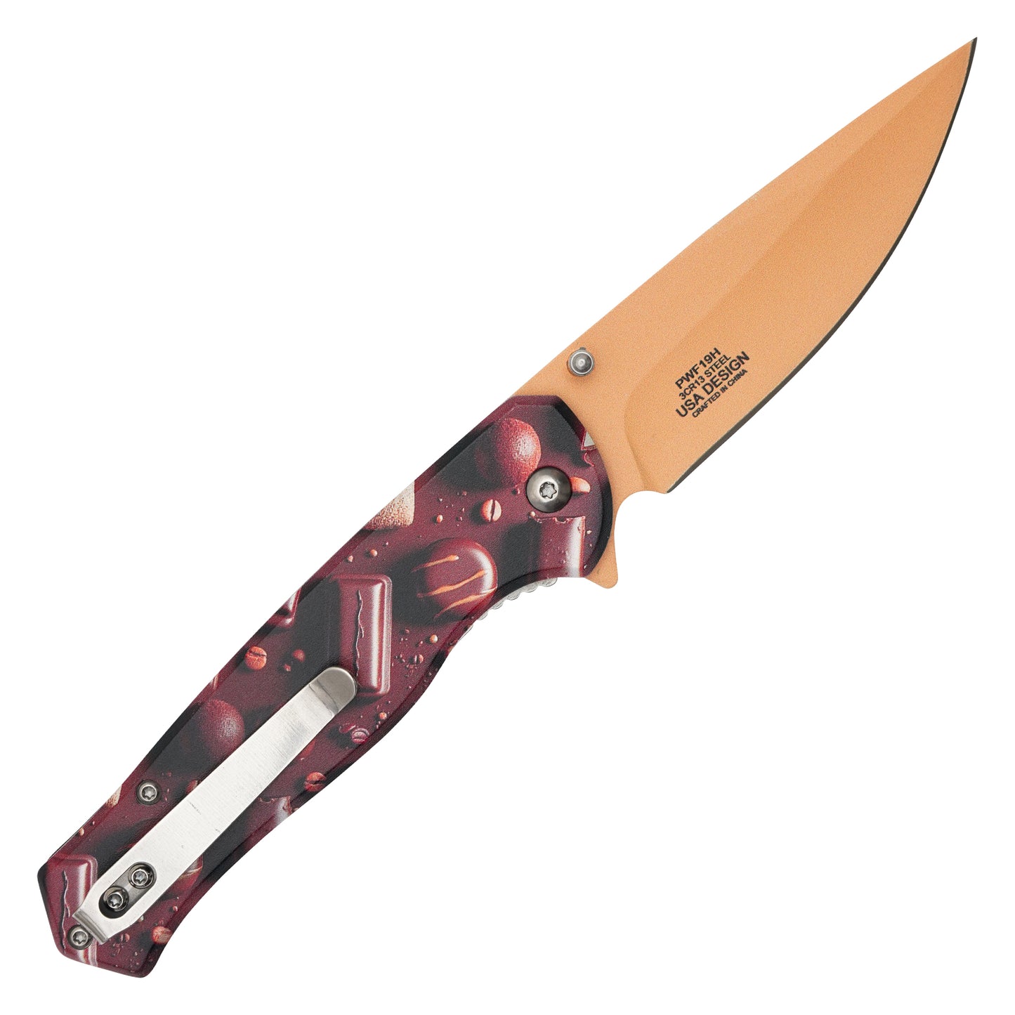 Wartech - 8" Chocolate Delights | Spring Assisted Pocket Knife