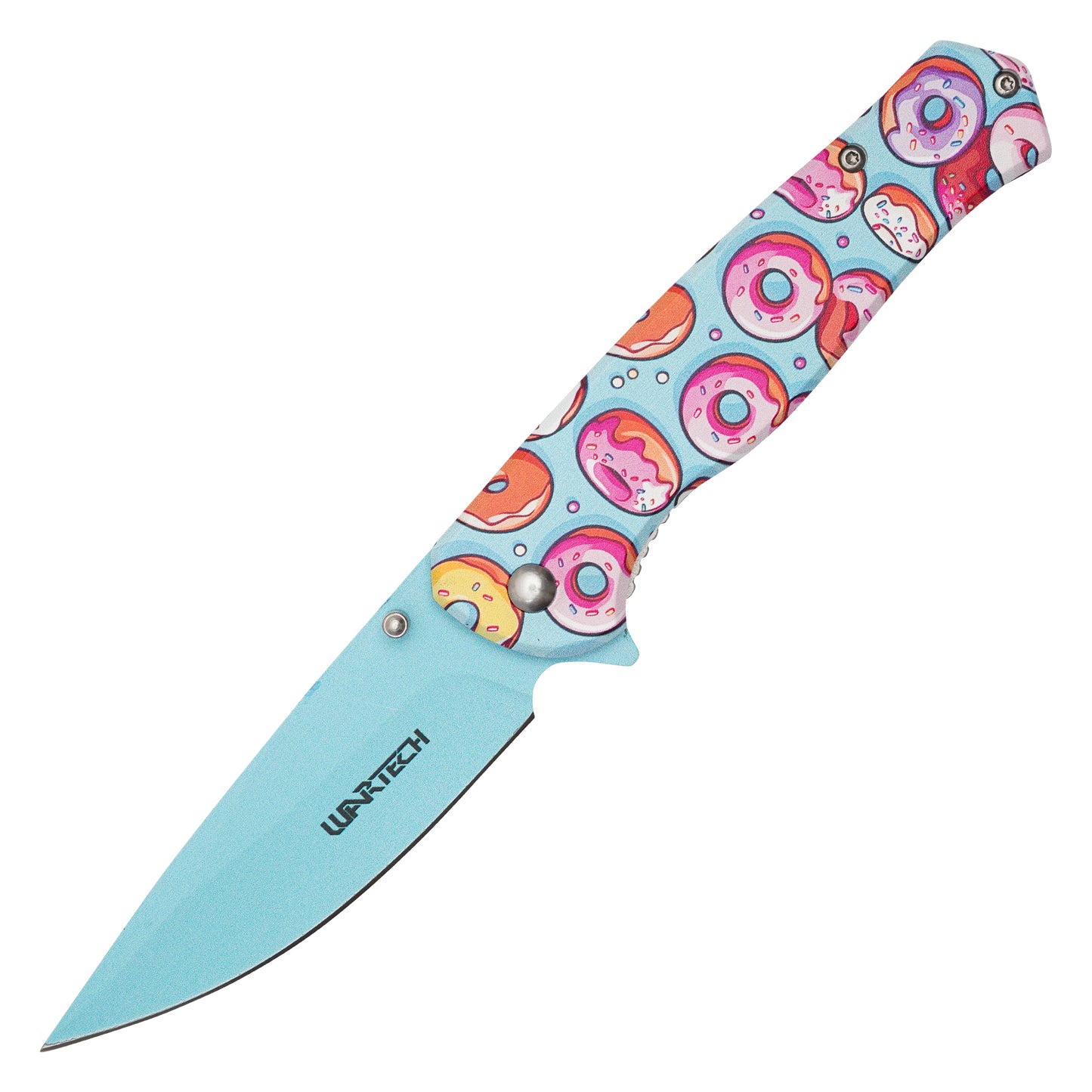 Wartech - 8" Frosted Donuts | Spring Assisted Pocket Knife