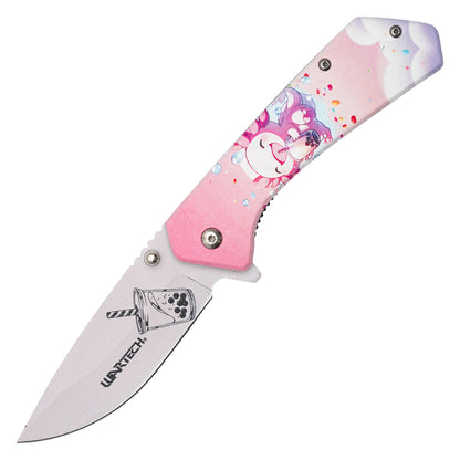 Wartech - 7.75" Axolotl Boba | Spring Assisted Pocket Knife