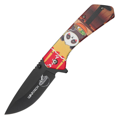 Wartech - 7.75" Ramen Panda | Spring Assisted Pocket Knife