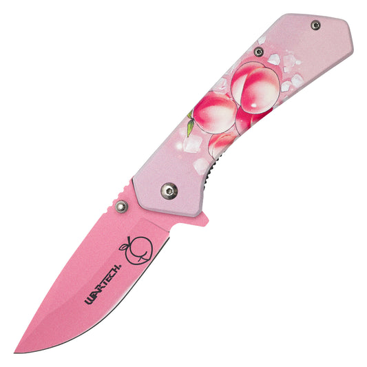 Wartech - 7.75" Pink Peaches | Spring Assisted Pocket Knife