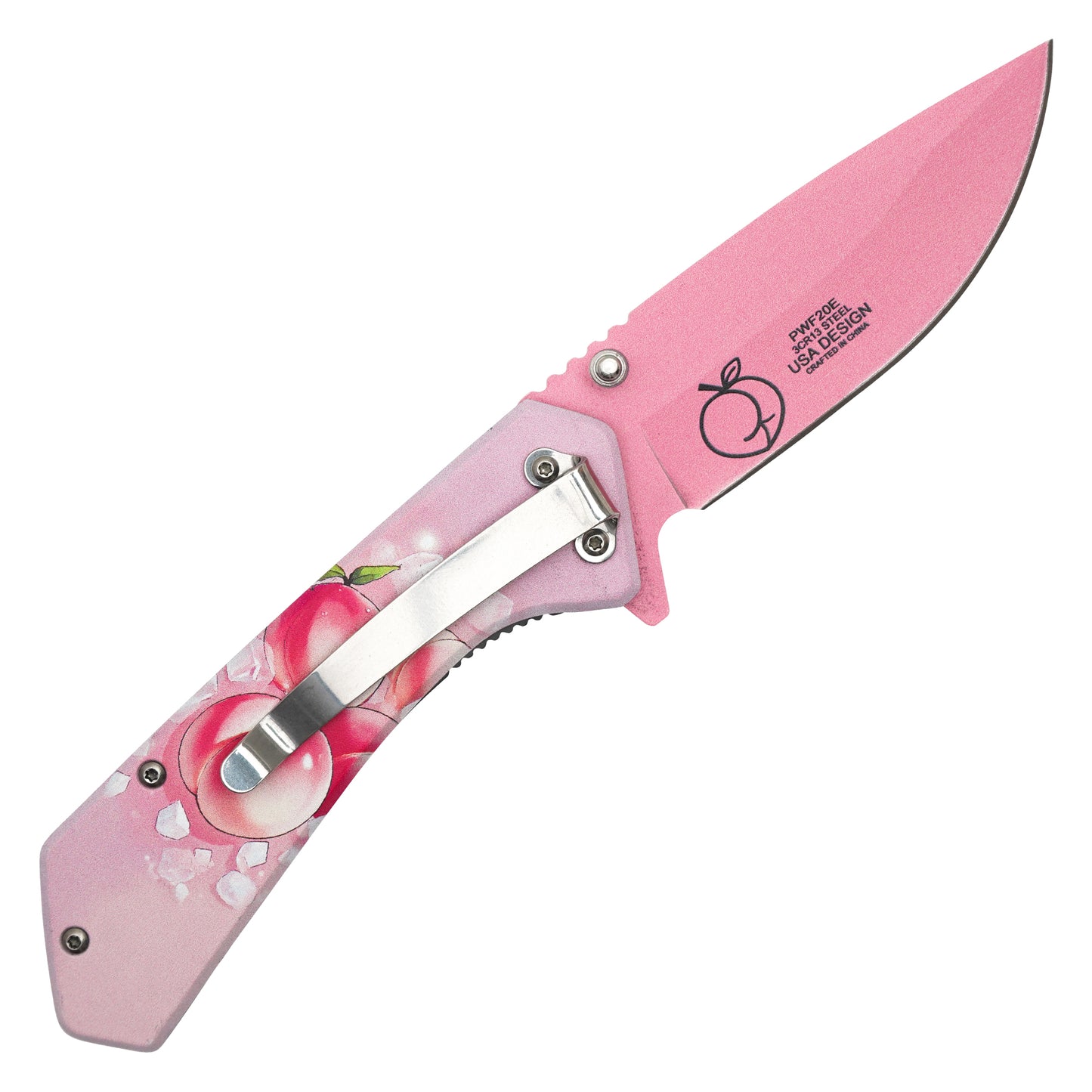 Wartech - 7.75" Pink Peaches | Spring Assisted Pocket Knife