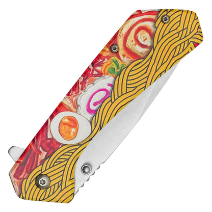 Wartech - 7.75" Ramen Noodles Print | Spring Assisted Pocket Knife