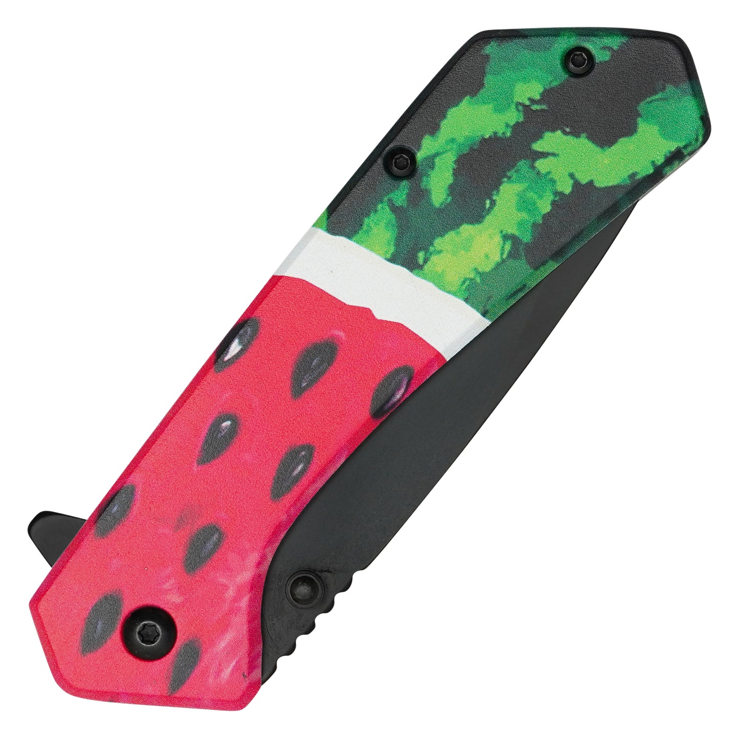 Wartech - 7.75" Watermelon Print | Spring Assisted Pocket Knife