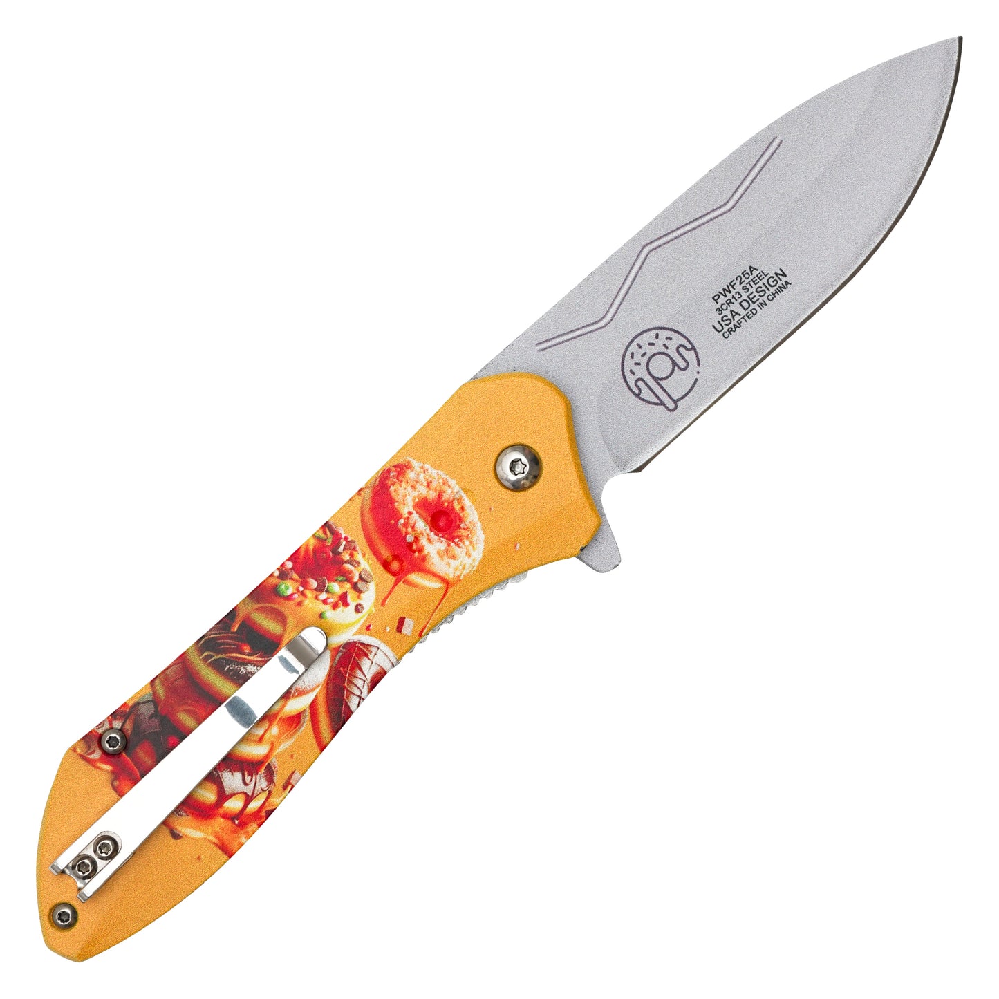 Wartech - 7.75" Donut Delights | Spring Assisted Pocket Knife