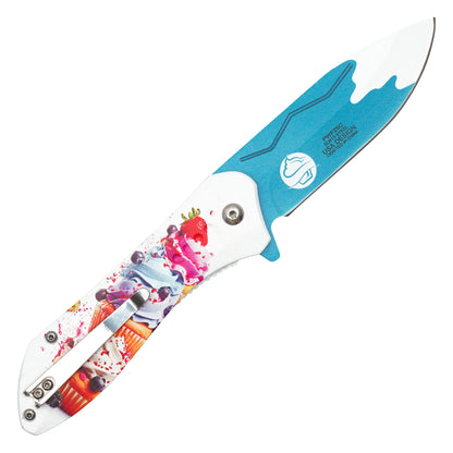 Wartech - 7.75" Cupcake Dream | Spring Assisted Pocket Knife