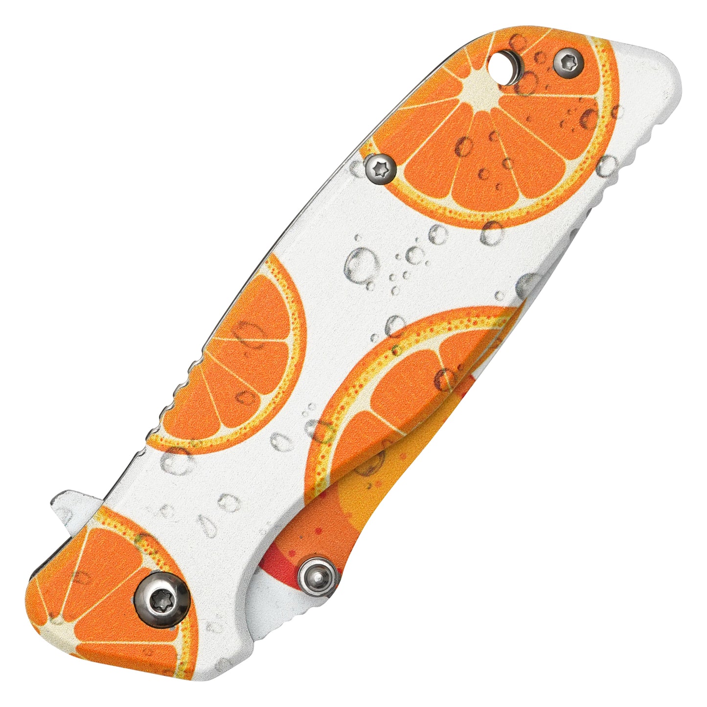 Wartech - 7" Orange Slice Graphic | Spring Assisted Pocket Knife