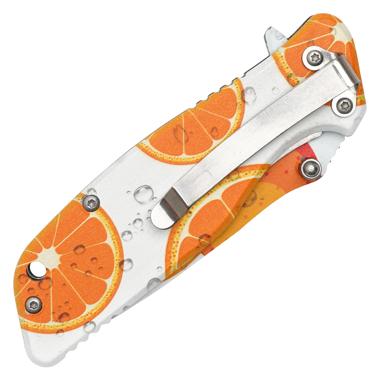 Wartech - 7" Orange Slice Graphic | Spring Assisted Pocket Knife