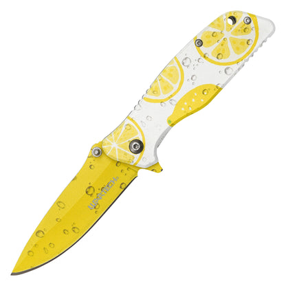 Wartech - 7" Lemon Twist Graphic | Spring Assisted Pocket Knife