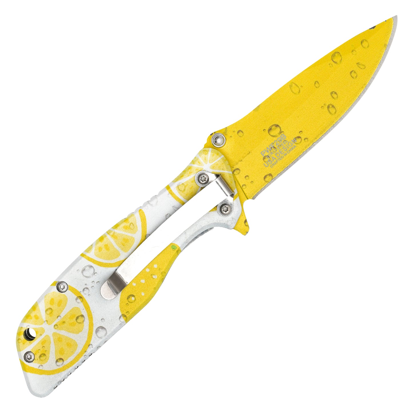 Wartech - 7" Lemon Twist Graphic | Spring Assisted Pocket Knife