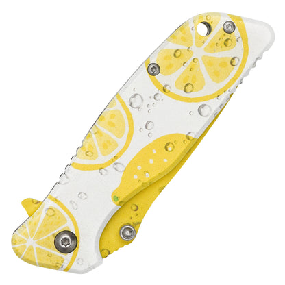 Wartech - 7" Lemon Twist Graphic | Spring Assisted Pocket Knife