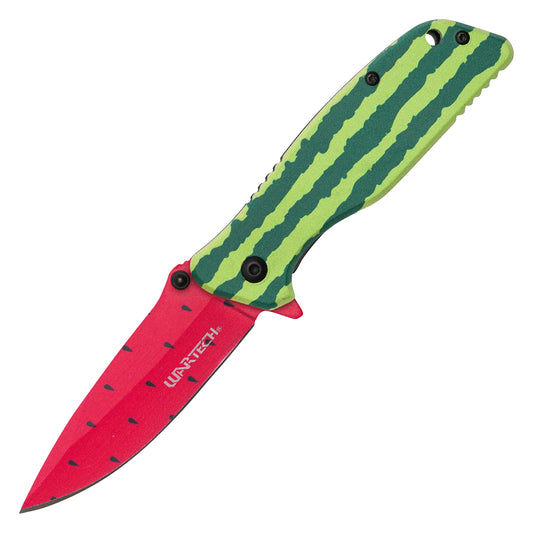 Wartech - 7" Watermelon Rush Graphic | Spring Assisted Pocket Knife
