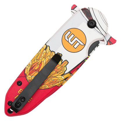 Wartech - 7.25" Burger Combo | Spring Assisted Pocket Knife