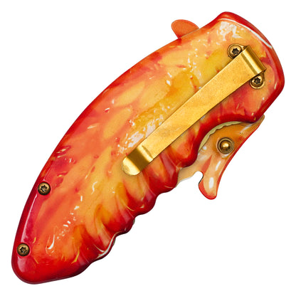 Wartech - 6.75" Chicken Wing | Spring Assisted Pocket Knife
