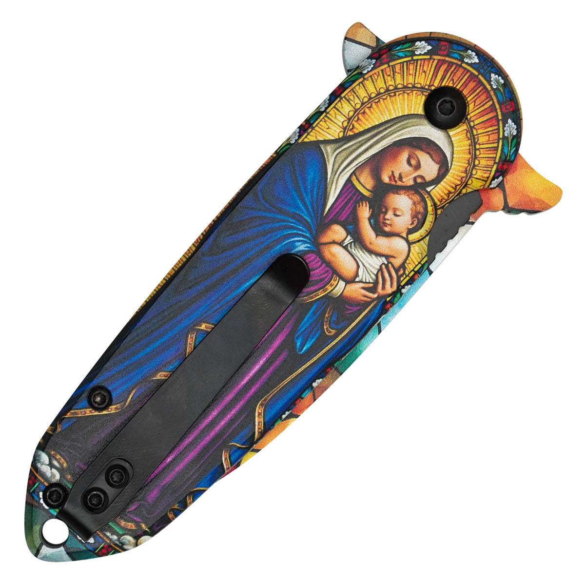 Wartech - 7.25" Holy Mary | Spring Assisted Pocket Knife