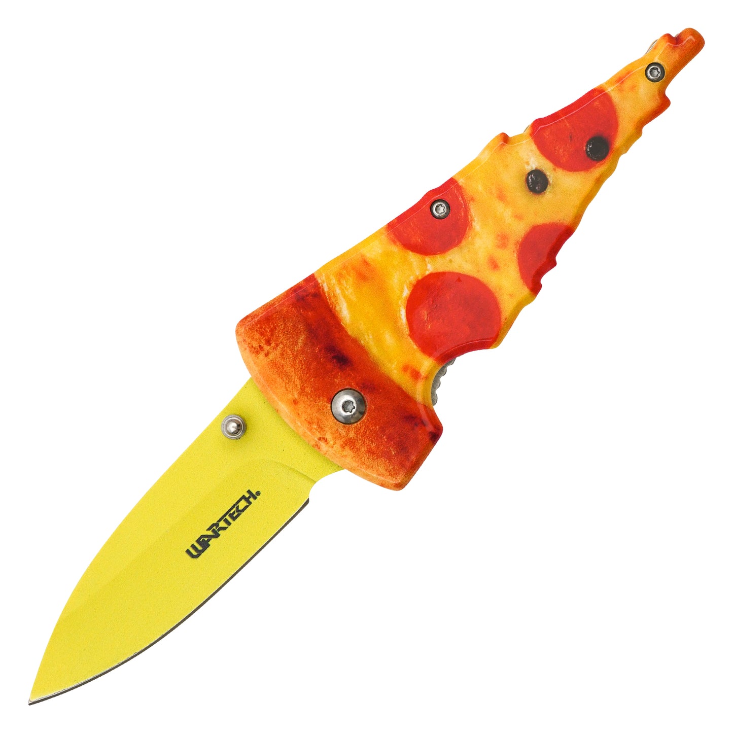 Wartech - 7.5" Pepperoni Pizza | Spring Assisted Pocket Knife