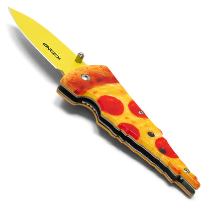 Wartech - 7.5" Pepperoni Pizza | Spring Assisted Pocket Knife