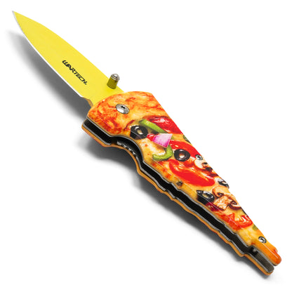 Wartech - 7.5" Supreme Pizza | Spring Assisted Pocket Knife