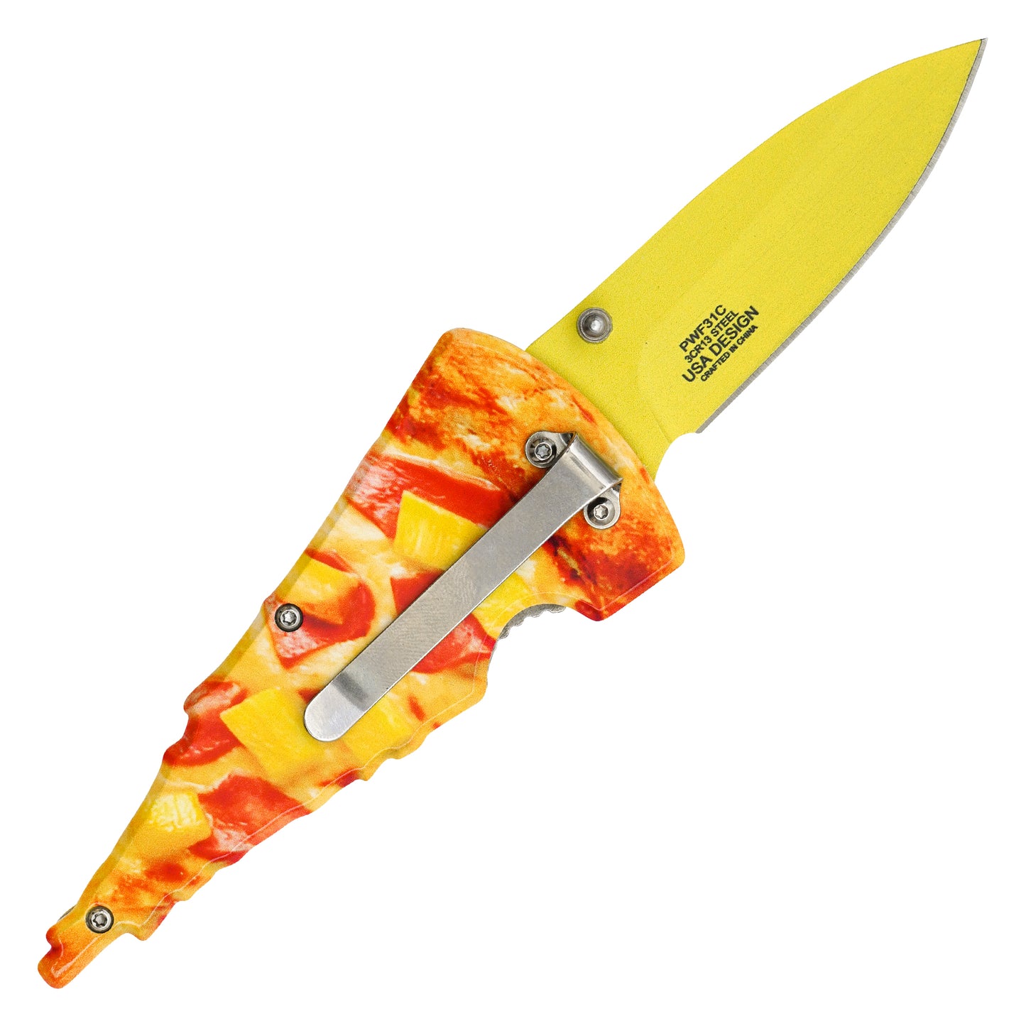 Wartech - 7.5" Hawaiian Pizza | Spring Assisted Pocket Knife