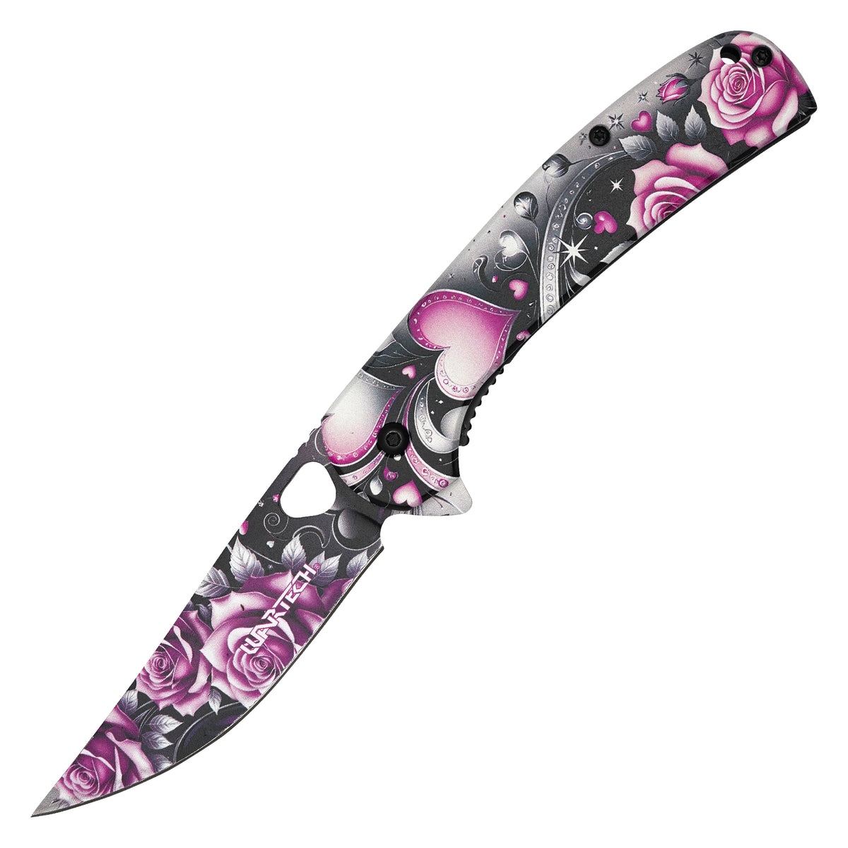 Wartech - 8" Love & Roses | Spring Assisted Pocket Knife