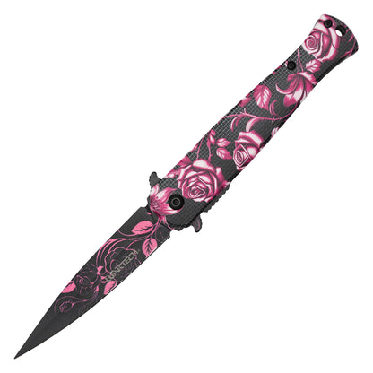 Wartech - 8.25" Blush Rose | Spring Assisted Pocket Knife