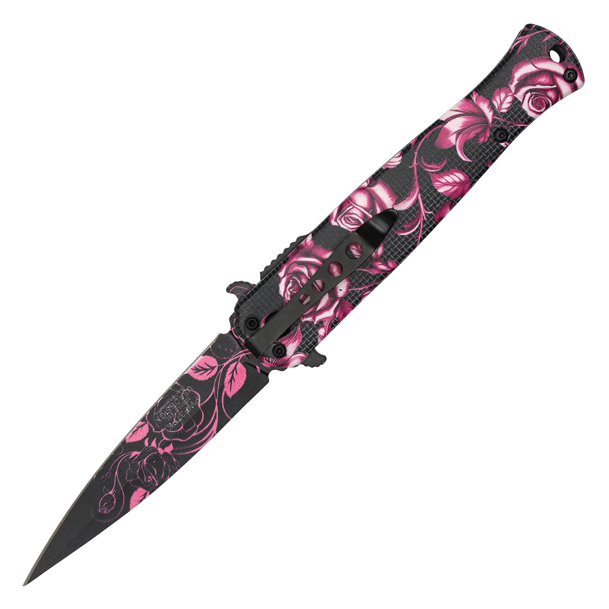 Wartech - 8.25" Blush Rose | Spring Assisted Pocket Knife