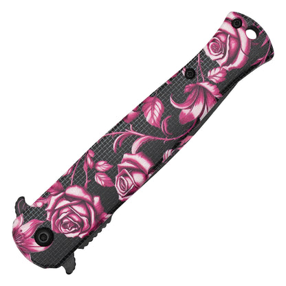 Wartech - 8.25" Blush Rose | Spring Assisted Pocket Knife