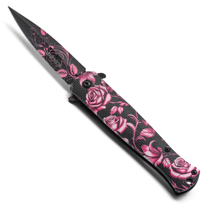 Wartech - 8.25" Blush Rose | Spring Assisted Pocket Knife