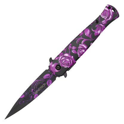 Wartech - 8.25" Violet Rose | Spring Assisted Pocket Knife