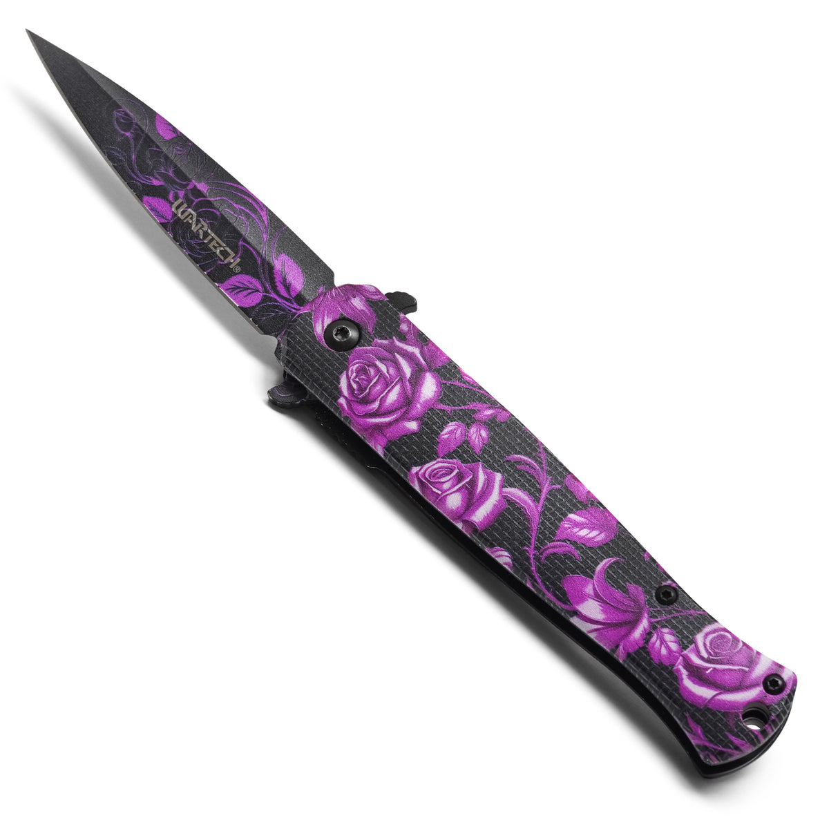 Wartech - 8.25" Violet Rose | Spring Assisted Pocket Knife