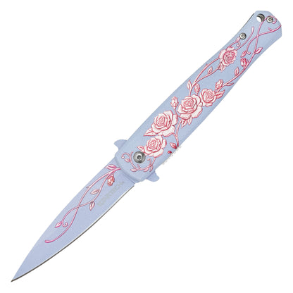 Wartech - 8.75" Blush Rose | Spring Assisted Pocket Knife