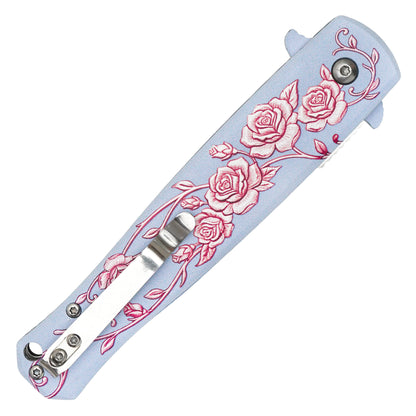 Wartech - 8.75" Blush Rose | Spring Assisted Pocket Knife