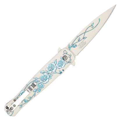 Wartech - 8.75" Winter Rose | Spring Assisted Pocket Knife