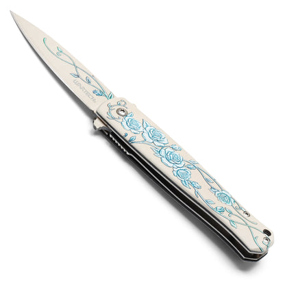 Wartech - 8.75" Winter Rose | Spring Assisted Pocket Knife